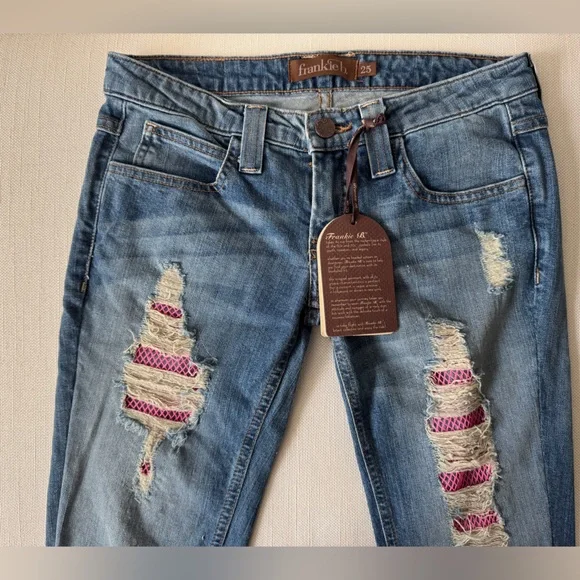 Frankie B. Blue Jeans with Distressed Details - Picture 10 of 11